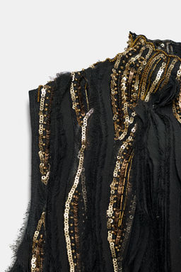 ZW COLLECTION LIMITED EDITION SEQUIN TOP - Zara фото 6