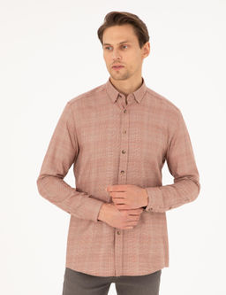 Рубашка Regular Fit оранжевая