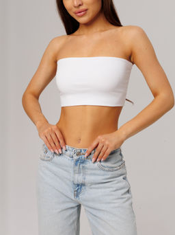 Женский топ-бандо Lingeamo белый ЛТ-10 (1)  фото 3