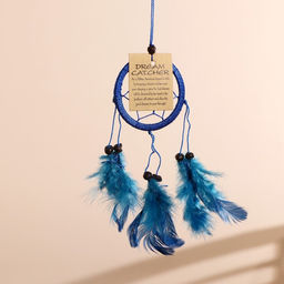 Ловец снов «Гармония», 6×0.5×20 см, синий