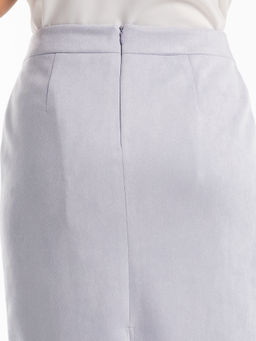 Костюм из трикотажной замши лавандовый - Odis фото 18