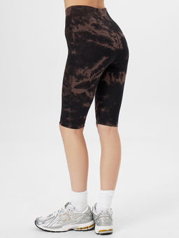 Велосипедки женские черные с принтом