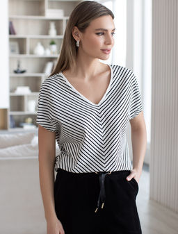 VILATTE / Футболка с цельнокроеным рукавом