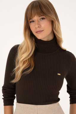 Kad_n Koyu Kahverengi Kazak - U.s. polo assn фото 2