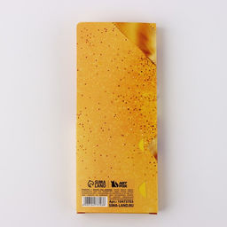 Цена за 10 шт. Открытка с местом для шоколадки «Золотой бант»