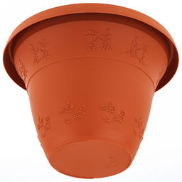 Терракот Горшок для цветов пластмассовый 2,5л, с поддоном, д21см, h15см, морозостойкий полипропилен, т.м. NECO (Россия) - Домашняя мода фото 5
