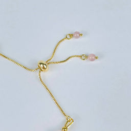 Браслет регулируемый из Морганита от 16 см