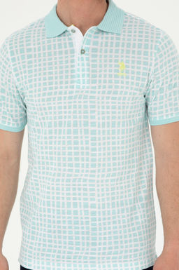U. S. Polo Assn / Мужская футболка водно-зеленого цвета - U.s. polo assn фото 13