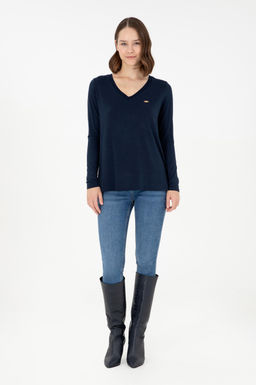 Женский темно-синий свитшот Неожиданная скидка в корзине - U.s. polo assn фото 11