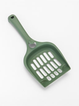 Цена за 5 шт. Совок для кошачьего туалета 22.5×10×5 см, Soft-touch, изумруд