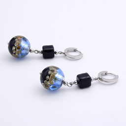 Серьги из муранского стекла GRACEFUL BLOOM LS3129 - Vloes фото 2