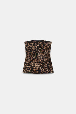 TOP STRETCH PALABRA DE HONOR ABERTURAS / Leopardo - Zara фото 4