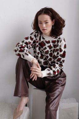 10046 Джемпер леопардовый - Martichelli фото 12