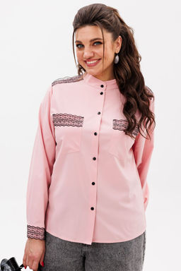 Блуза ANELLI 1250 клубничный крем фото 5