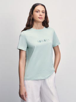 Футболка прямого кроя с принтом / Zarina