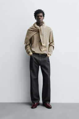 STRIPED WOOL - CASHMERE JUMPER