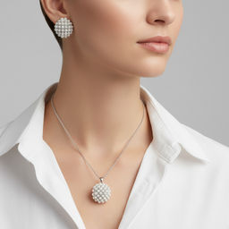 Комплект колье+серьги Fiore Luna