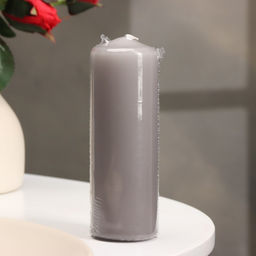 Цена за 2 шт. Свеча-цилиндр, 4×12 см, 15 ч, дымка