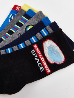 Desenli Erkek ?ocuk Soket ?orap 7li