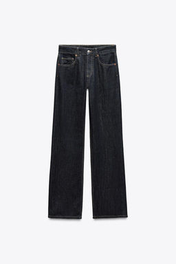 TRF WIDE-LEG MID-WAIST JEANS - Zara фото 19