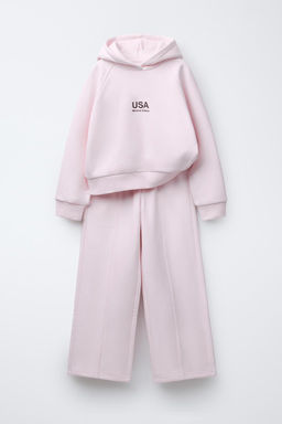 HOODIE AND WIDE-LEG TROUSERS SET