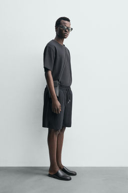 BERMUDA JOGGER ESTRUCTURA / Azul / Acero - Zara фото 4