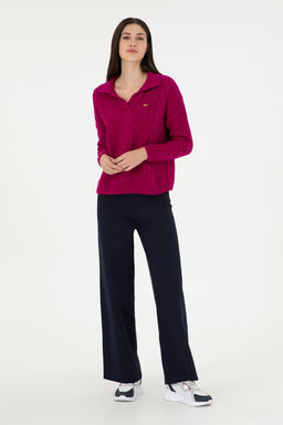 KadДn Lacivert Loose Fit Triko Pantolon