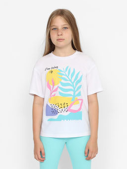 CRB wear/ CSJG 63876-20-421 Футболка для девочки,белый/Ex.Cherubino