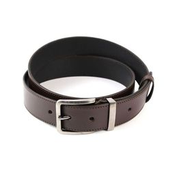 Мужской джинсовый кожаный ремень Arkon Milano ZKM 9050 Коричневый