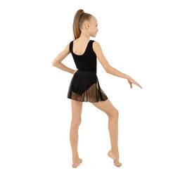 Юбка гимнастическая Grace Dance, на поясе, р. 28, цвет чёрный  фото 5