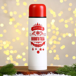 Подарочный набор Тёплого Нового года, термос 500 мл, кружка 2 шт - Mode forrest фото 2