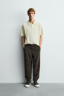 CARROT FIT CORDUROY TROUSERS
