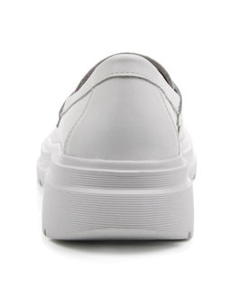 03-YG99-1 WHITE Лоферы женские (натуральная кожа)