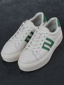 03-YC380-2 BEIGE Кроссовки женские (натуральная кожа)