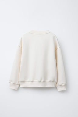 BEADED FLORAL SWEATSHIRT - Zara фото 2