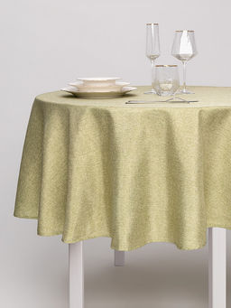 Скатерть D180 зеленый полиэстер - Denastia фото 4