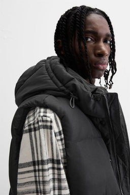 PADDED GILET WITH HOOD - Zara фото 5