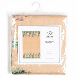 Скатерть новогодняя «Этель» Fir branches 144×220 см с ГМВО, 100% хлопок, 190 г/м²