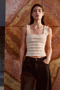 Top de tirantes en punto de encaje - H&m фото 2