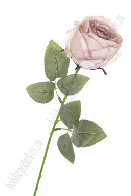 Веточка декоративная "Роза" 52 см (SF-7873) пыльно-розовый