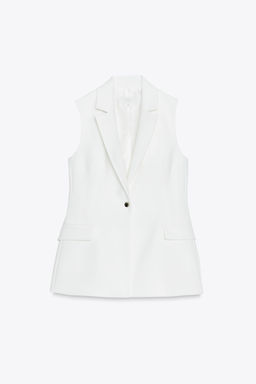 LONG WAISTCOAT WITH ONE BUTTON - Zara фото 4