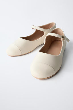 LEATHER BALLET FLATS - Zara фото 3