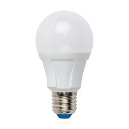 LED-A60 8W/NW/E27/FR PLP01WH Лампа светодиодная. Форма А, матовая. Серия Яркая. Белый свет (4000K). Картон. ТМ Uniel