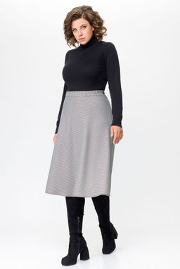 Блуза Swallow 803.2 черный+серебряный узор фото 83