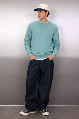 TRENDYOL MAN Haki Regular/Normal Kesim Uzun Kollu Sweatshirt TMNAW20SW0164 - Trendyolmilla фото 51