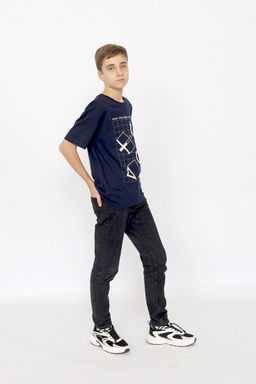 CRB wear/ CSJB 63801-41-404 Футболка для мальчика,темно-синий/Ex.Cherubino  фото 2