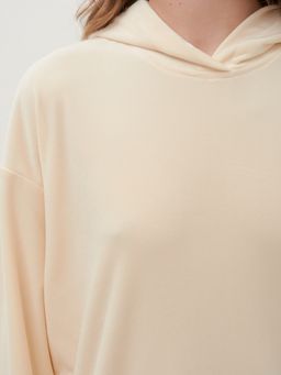 Костюм из велюра с удлиненным худи и брюками-палаццо - Tantino фото 15