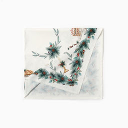 Набор новогодний New Years treat: скатерть 150?110 см +/-3 см с ВГМО, салфетка 40?40 см-4 шт., 100% хлопок