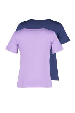 TRENDYOLMILLA Siyah-Beyaz %100 Pamuk 2li Paket Basic V Yaka Orme T-Shirt TWOSS23TS00002 фото 54