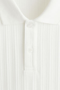 Polo en punto con textura Slim Fit - H&m фото 12